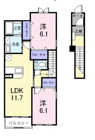 ベルメゾンの物件間取画像